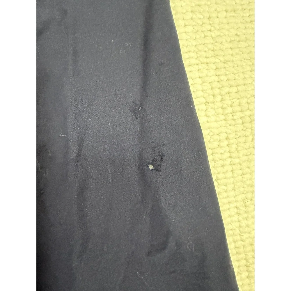 Calvin Klein Mens Navy Blue Wool Blend Stretch Dress Pants 33W‎ x 30L Flat Front